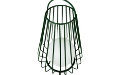 Ljuslyktor|Uppladdningsbara Lampor Utomhus<Dyberg Larsen Evesham Laddbar/Solcells Lykta 48cm LED 2700K Grön IP44