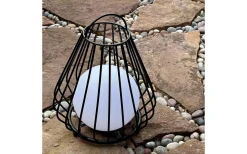 Dyberg Larsen Evesham Laddbar/Solcells Lykta 38cm LED 2700K Svart IP44* Ljuslyktor|Uppladdningsbara Lampor Utomhus