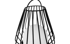 Dyberg Larsen Evesham Laddbar/Solcells Lykta 38cm LED 2700K Svart IP44* Ljuslyktor|Uppladdningsbara Lampor Utomhus