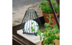 Evesham Laddbar/Solcells Lykta 23cm LED 2700K Grön IP44