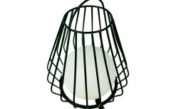 Evesham Laddbar/Solcells Lykta 23cm LED 2700K Grön IP44