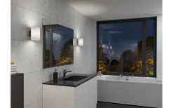 Herstal Evoke L Vägglampa Antracit/Opalglas IP44* Badrumslampor Vägg|Lampetter