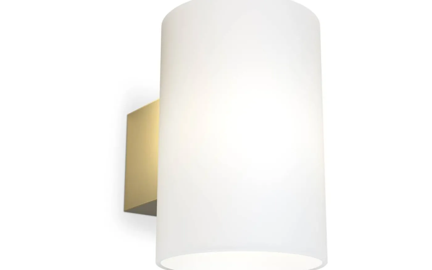 Evoke L Vägglampa Mässing/Opalglas IP44