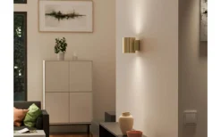 Badrum|Badrumslampor Vägg<Herstal Evoke S Vägglampa Mässing IP44