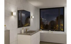 Herstal Evoke S Vägglampa Mässing/Opalglas IP44* Badrum|Badrumslampor Vägg