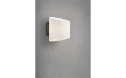 Evoke Vägglampa Oval Antracit/Opalglas IP44