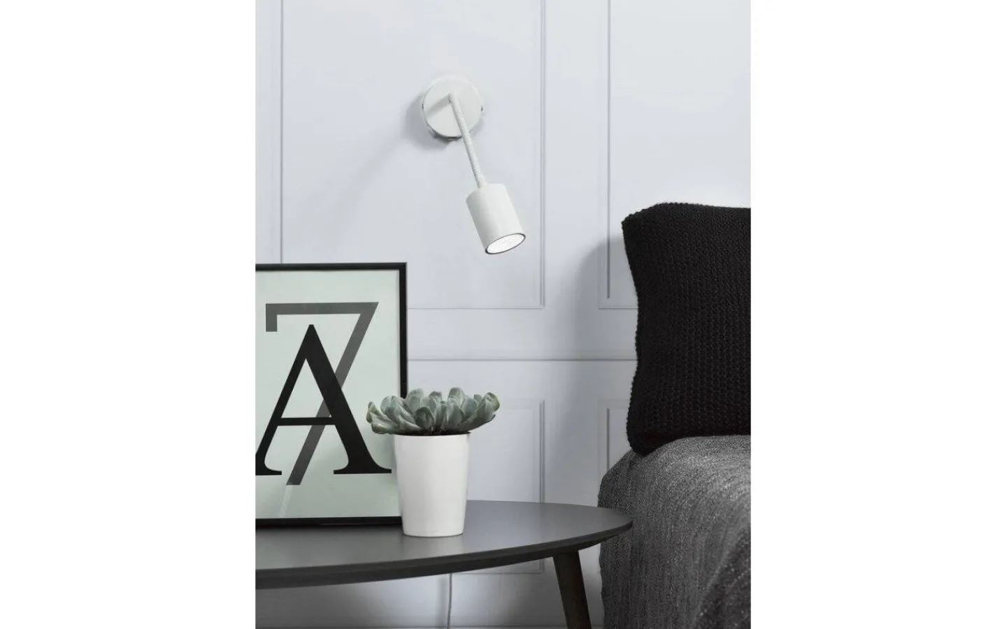 Sovrum|Läslampor<Nordlux Explore Vägglampa 12cm Vit