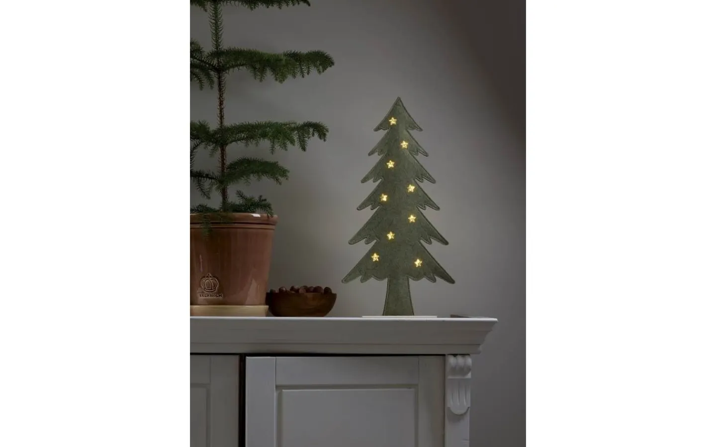 Batteri Julpynt Inomhus<Star Trading Fabbe Batteridriven Bordsdekoration Gran 45cm