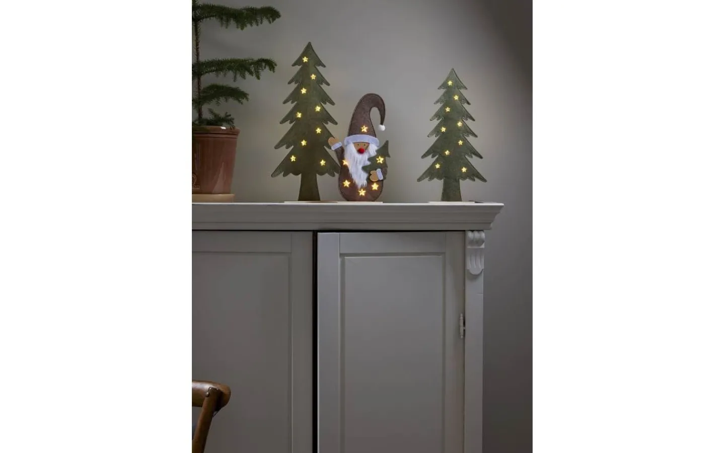 Batteri Julpynt Inomhus<Star Trading Fabbe Batteridriven Bordsdekoration Gran 45cm