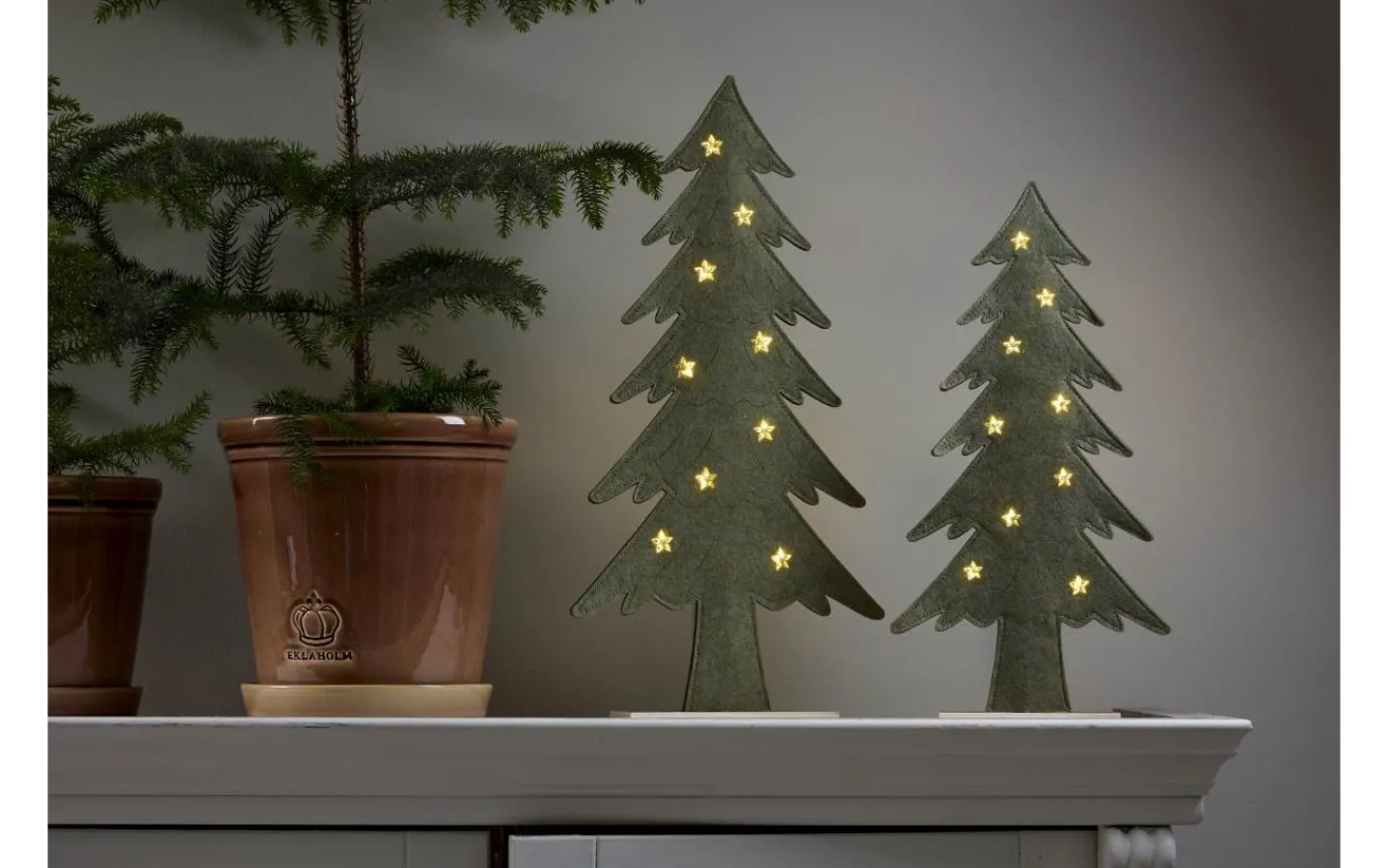 Batteri Julpynt Inomhus<Star Trading Fabbe Batteridriven Bordsdekoration Gran 36cm