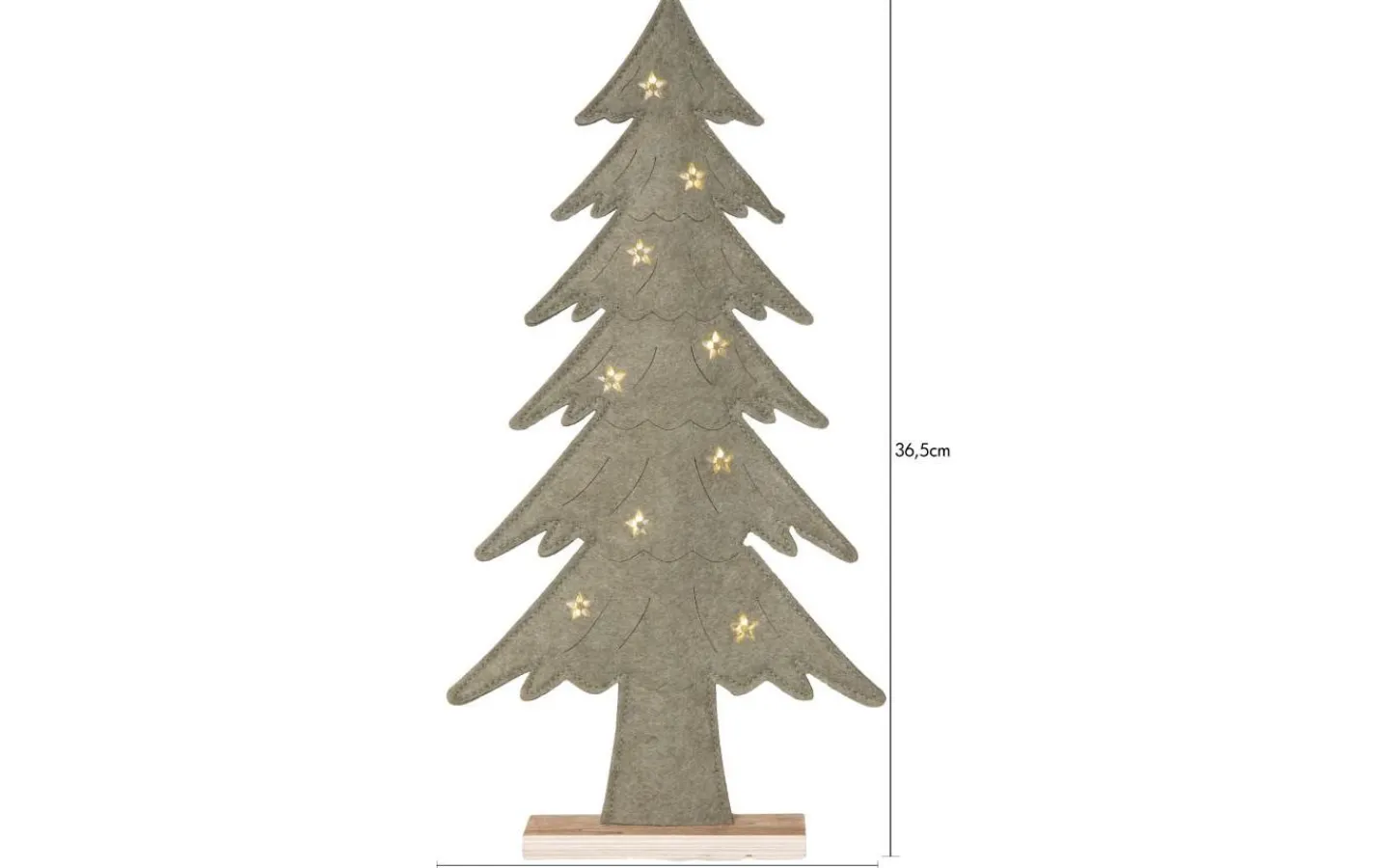 Batteri Julpynt Inomhus<Star Trading Fabbe Batteridriven Bordsdekoration Gran 36cm