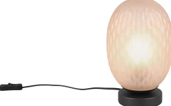 Bordslampor<Trio Lighting Facette Bordslampa E27 matt svart/bärnstensfärgad