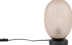 Bordslampor<Trio Lighting Facette Bordslampa E27 matt svart/bärnstensfärgad