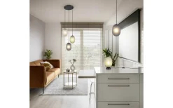 Trio Lighting Facette Bordslampa E27 matt svart/grön* Bordslampor