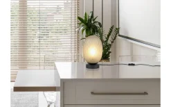 Trio Lighting Facette Bordslampa E27 matt svart/grön* Bordslampor