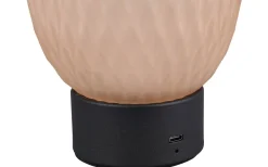 Uppladdningsbara Lampor Inomhus|Bordslampor<Trio Lighting Facette Bordslampa LED bärnstensfärgad/mattsvart uppladdningsbar