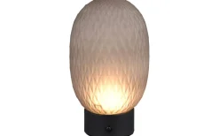 Trio Lighting Facette Bordslampa LED rökfärgad/mattsvart uppladdningsbar* Uppladdningsbara Lampor Inomhus|Bordslampor