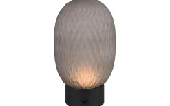 Trio Lighting Facette Bordslampa LED rökfärgad/mattsvart uppladdningsbar* Uppladdningsbara Lampor Inomhus|Bordslampor