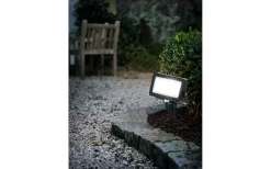 Faedo 4 Markstrålkastare RGB med fjärrkontroll Svart IP44