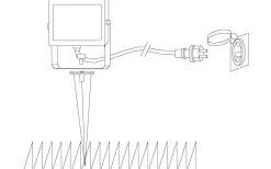 Faedo 4 Markstrålkastare RGB med fjärrkontroll Svart IP44