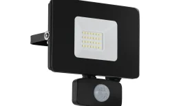 Led Strålkastare<Eglo Faedo 3 Strålkastare Rörelse LED 5000K 20W Svart IP44