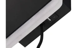 Trio Lighting Fairfield Vägglampa LED mattsvart med laddningsstation* Läslampor