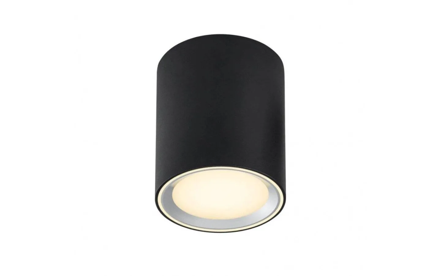 Hall & Trappa|Runda Takspotlights<Nordlux Fallon Takspotlight 3-Steg DIM 2700K 500lm 8,5W 12cm Svart