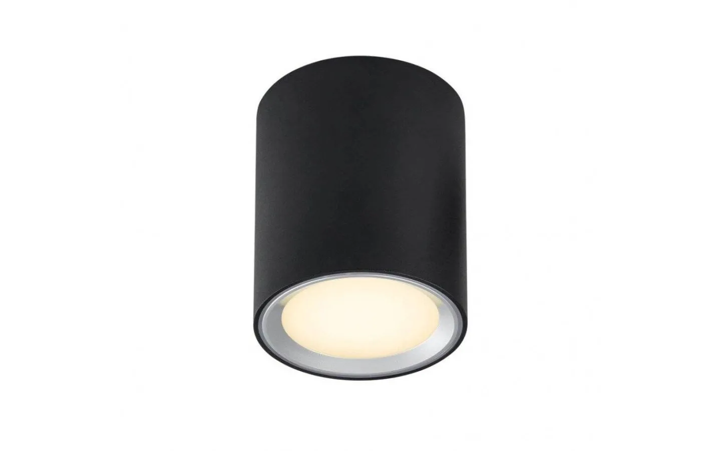 Hall & Trappa|Runda Takspotlights<Nordlux Fallon Takspotlight 3-Steg DIM 2700K 500lm 8,5W 12cm Svart