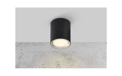 Hall & Trappa|Runda Takspotlights<Nordlux Fallon Takspotlight 3-Steg DIM 2700K 500lm 8,5W 12cm Svart