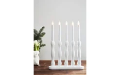 Falun Träljusstake 45cm Vit