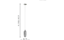 Farsala Fönsterlampa 13cm G9 LED 3000K 3W Nickel