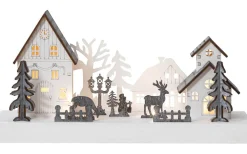 Fauna Batteridriven Ljusstake By med Timer 14cm