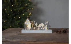 Fauna Batteridriven Ljusstake By med Timer 14cm