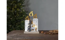 Star Trading Fauna Batteridriven Ljusstake Ljus med Timer 34cm* Batteridrivna Adventsljusstakar|Visa Alla Adventsljusstakar