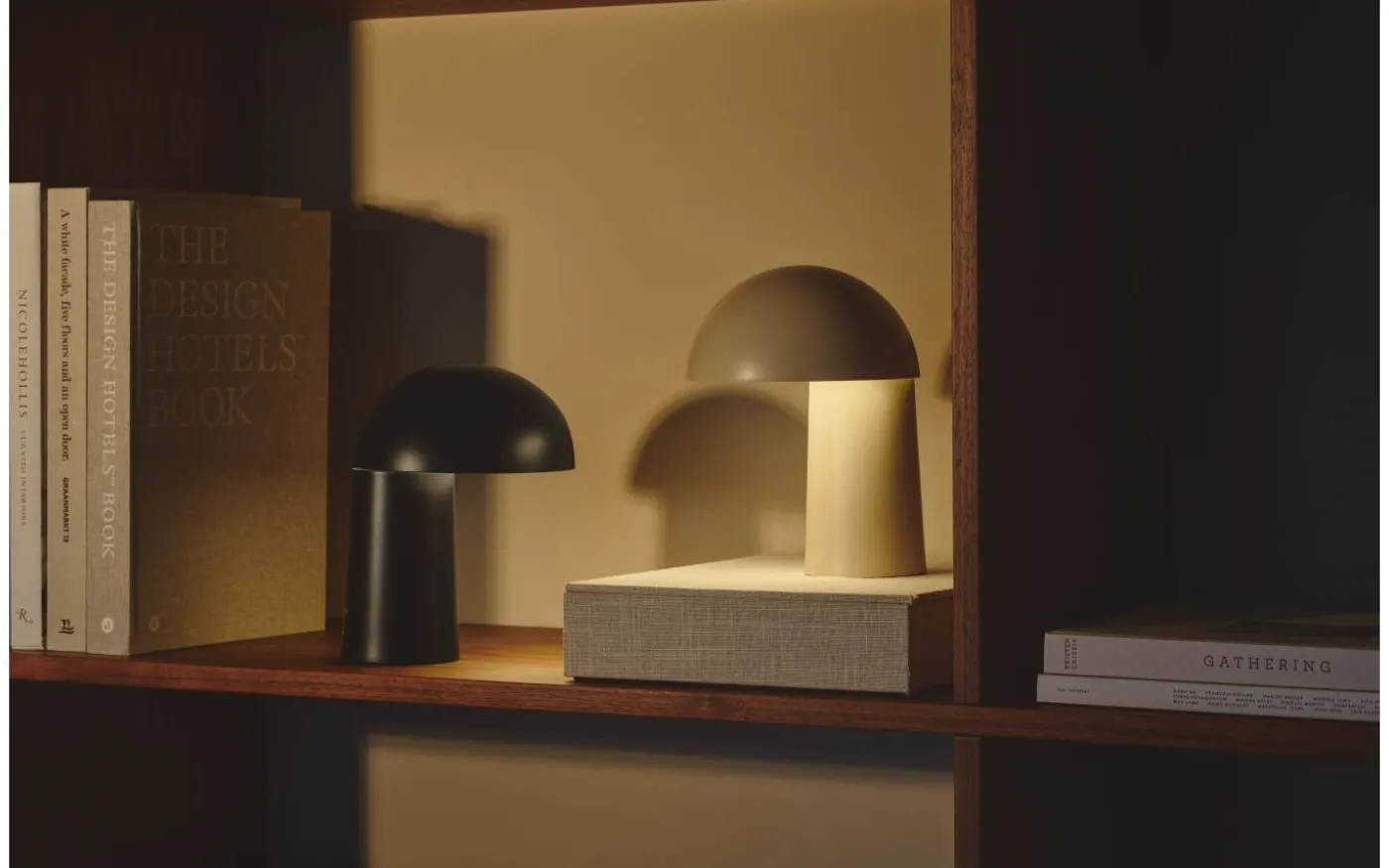 Faye Uppladdningsbar Bordslampa 21cm Svart