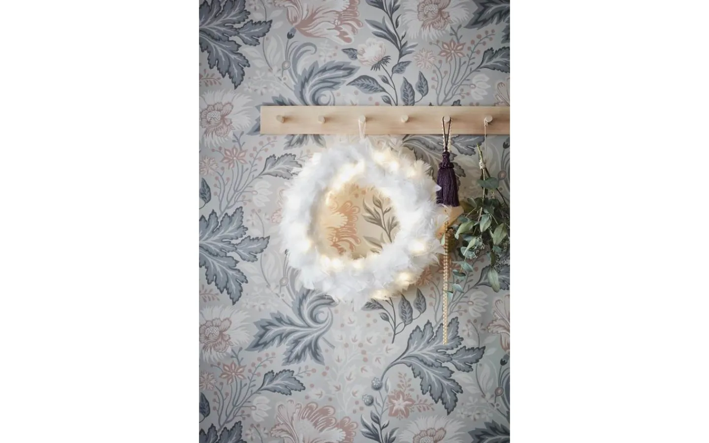 Kransar|Batteri Julpynt Inomhus<Markslojd Feather Batteridriven Krans 35cm LED Vit Inomhus