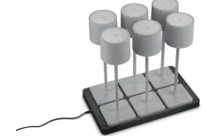 Uppladdningsbara Lampor Utomhus|Uppladdningsbara Lampor Utomhus<Reality Fernandez Laddbar Bordslampa LED 6-pack Grå IP54