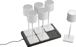 Fernandez Laddbar Bordslampa LED 6-pack Mattvit IP54