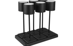 Reality Fernandez Laddbar Bordslampa LED 6-pack Mattsvart IP54* Uppladdningsbara Lampor Utomhus|Uppladdningsbara Lampor Utomhus