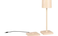 Fernandez Laddbar Bordslampa LED Sandfärgad IP54