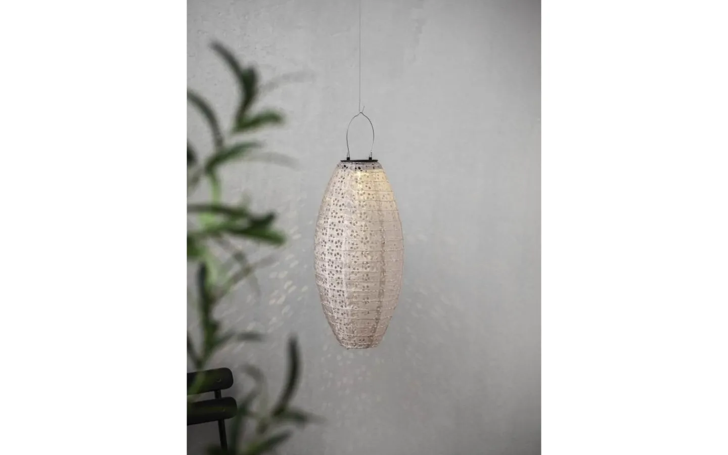 Solcellslampor Dekoration|Visa Alla Solcellslampor<Star Trading Festa Solcellslampa 40cm Beige