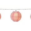 Partyslingor Inomhus 230V<Star Trading Festival Ljusslinga Risbollar LED 1,35 m Rosa