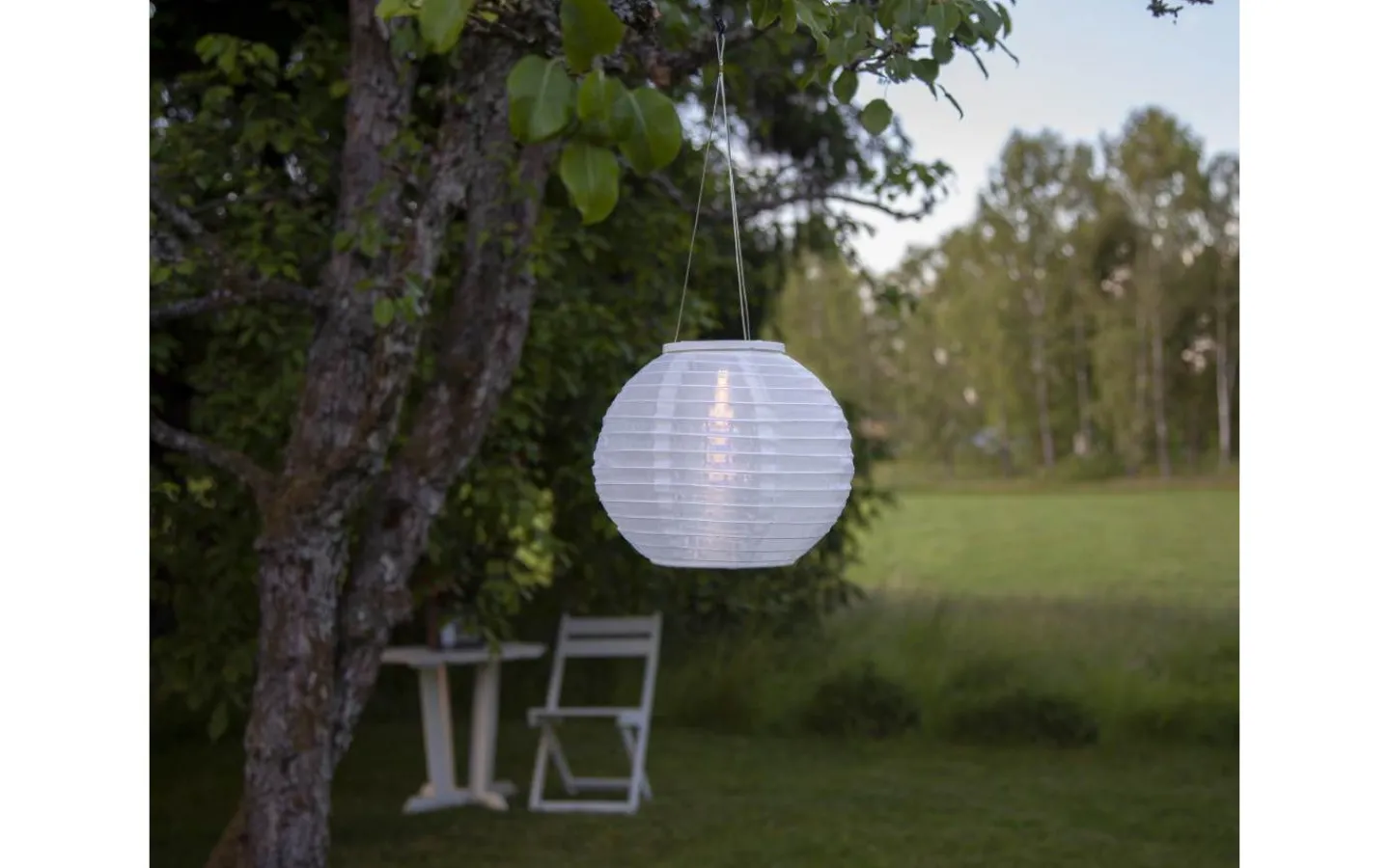 Solcellslampor Dekoration|Visa Alla Solcellslampor<Star Trading Festival Solcellslampa 25cm Vit