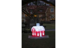 Konstsmide Fågelbord med Spett 92cm Neutralvit IP44* Julpynt Utomhus