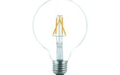 Malmbergs Filament LED-lampa, G125, klar, 4,5W, E24, 230V, dim, MB* Ljuskällor