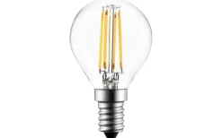 Malmbergs Filament LED-lampa, klot, klar, 4,5W, E14, 230V, dim, MB* Ljuskällor