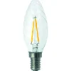 Malmbergs Filament LED-lampa, kron/twist, klar, 2,5W, E14, 230V, MB* Ljuskällor