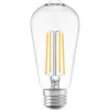 Filament LED-lampa, ST64, klar, 7W, E27, 230V, dim, MB