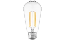 Filament LED-lampa, ST64, klar, 7W, E27, 230V, dim, MB