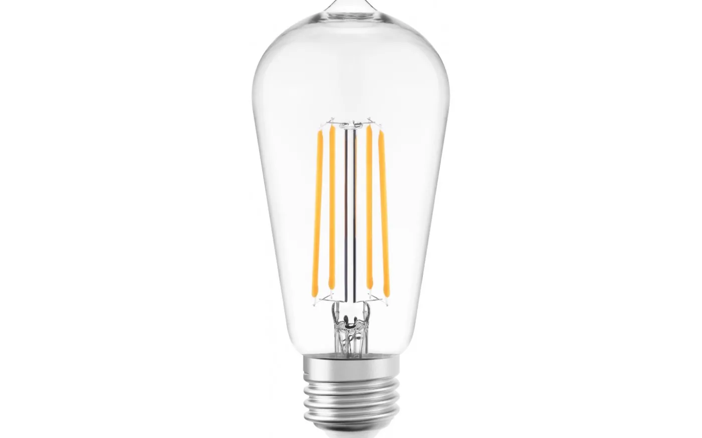Filament LED-lampa, ST64, klar, 7W, E27, 230V, dim, MB